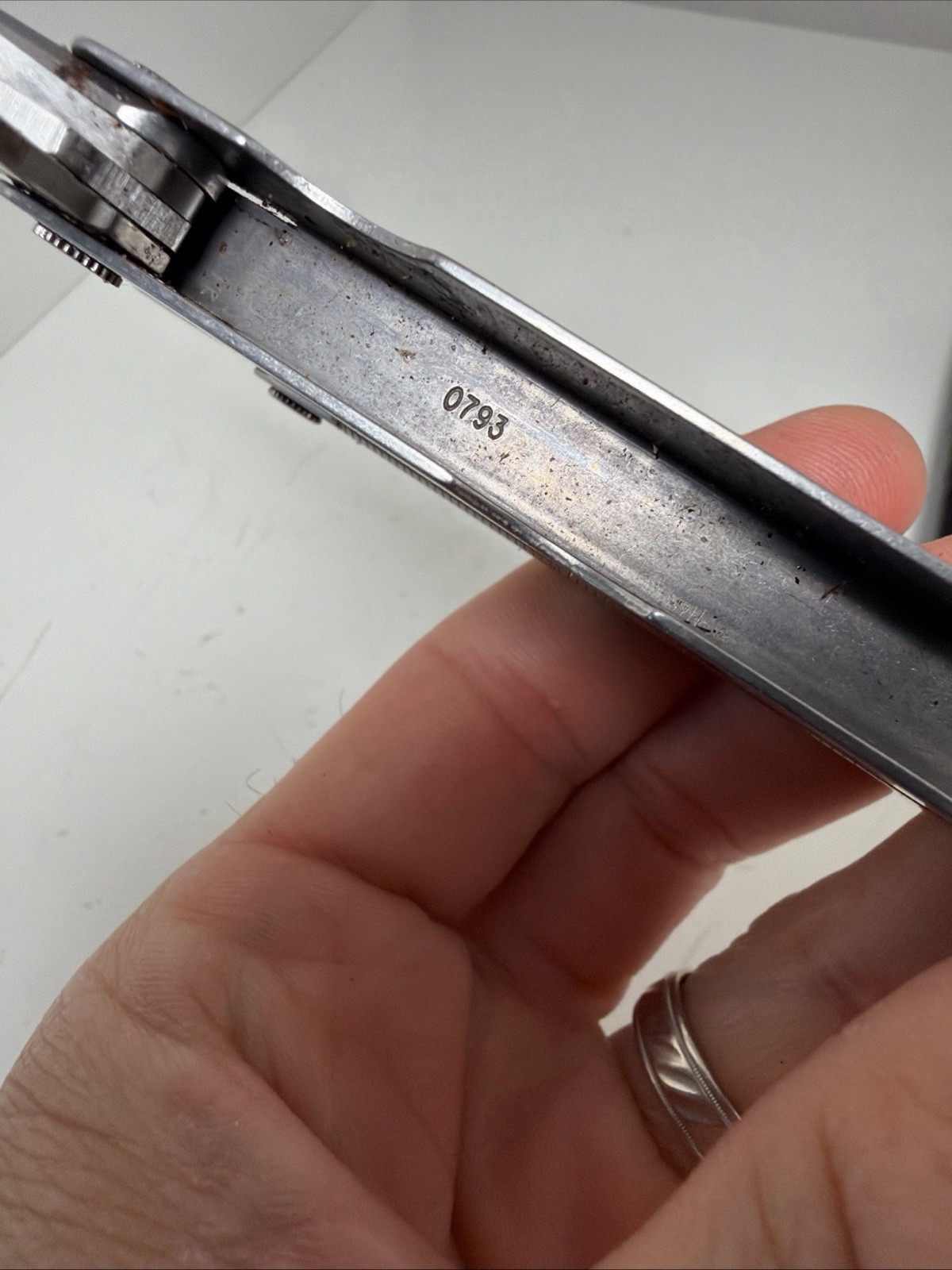 Leatherman Multi Tool With Leather Case VTG U.S.A. PST #1325473 *damaged blade