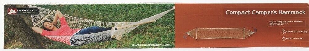 1 Count Ozark Trail Outdoor Equipment Compact Campers Hammock Ideal 4 Backpack