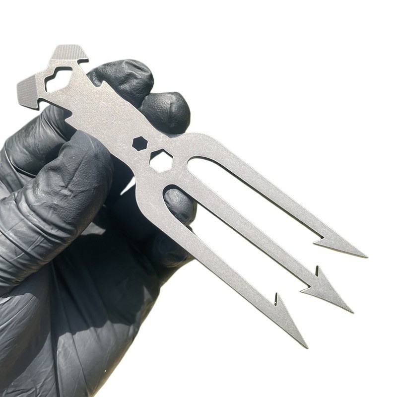 3CR13 Stainless Steel Multi EDC Tool Portable Fishing Harpoon Outdoor Survival