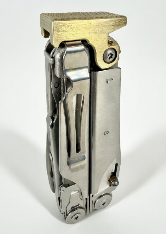 For Leatherman Surge, BRASS Hammer Head Mod, Modification, CNC Made,Locking,CAD