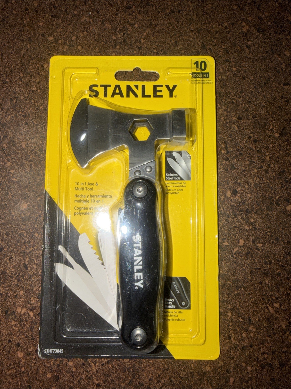 Stanley 10 in 1 Axe & Multi Tool Hatchet Hammer Knife Camping Tool BRAND NEW