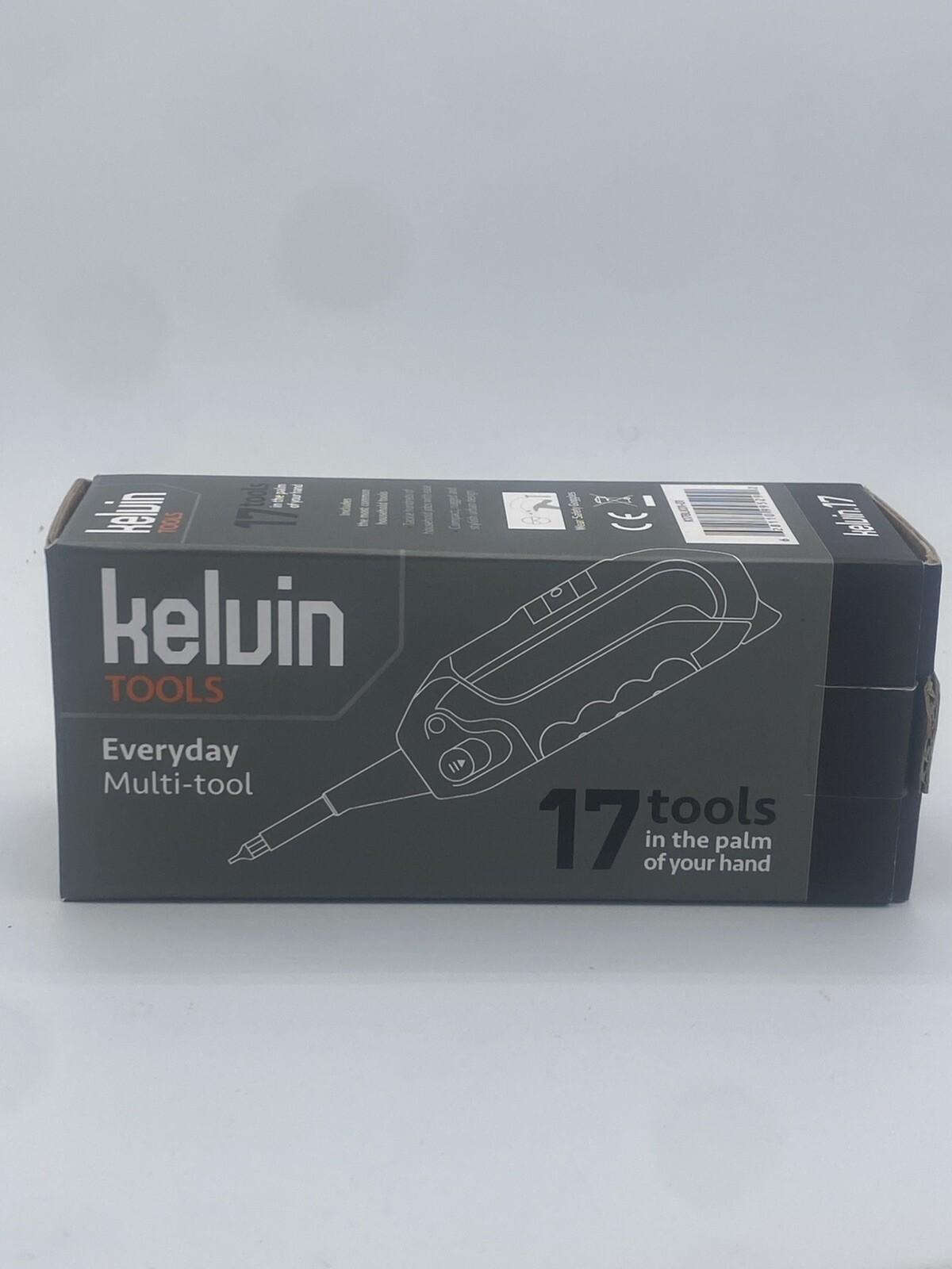 Kelvin Tools Kelvin 17 – The Everyday Multi-Tool with Flashlight (Black) New