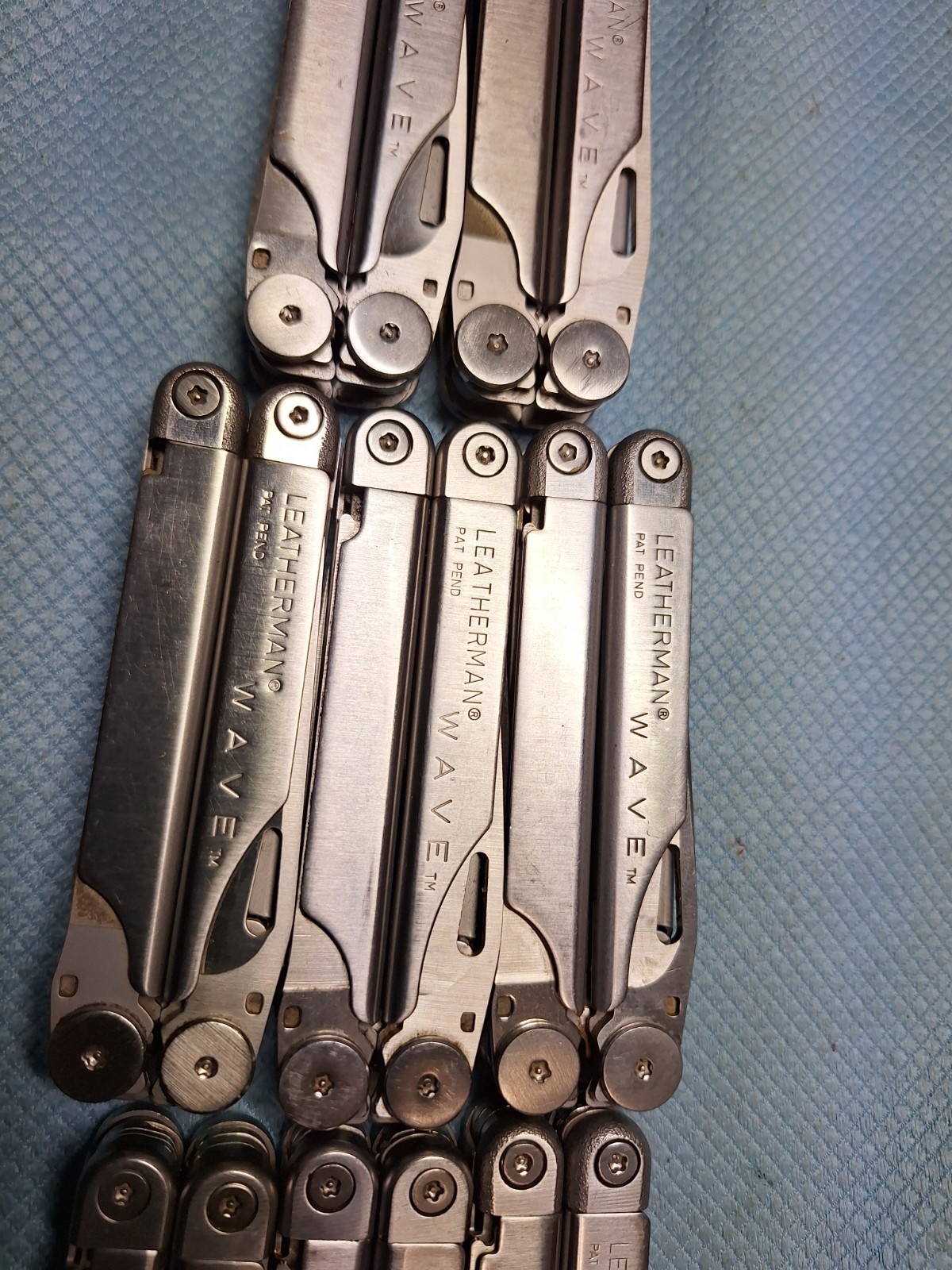 8 older Leatherman Wave Multi Tools FISHING Excellent LOT 107