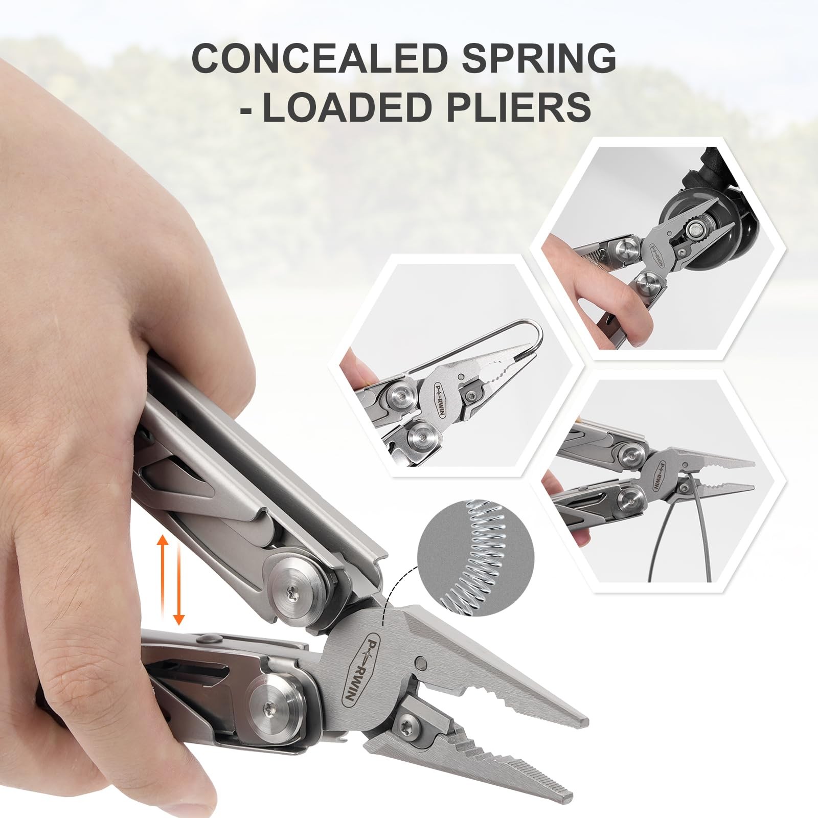 Multitool, 17-in-1 Stainless Steel Multi Tool Pliers with Self-Locking, Pocke…