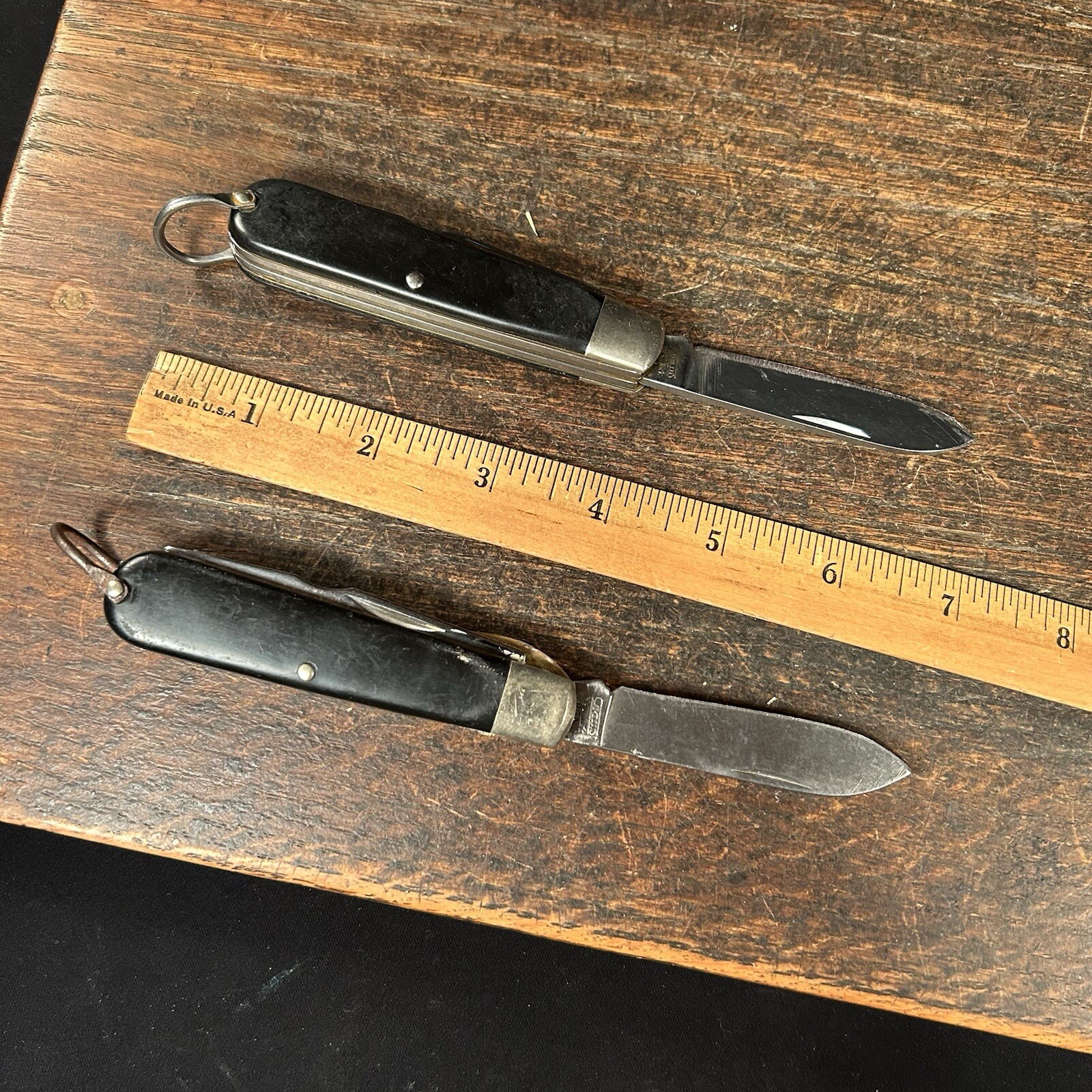 Vintage Pocket Knife Lot (2) Camillus New York USA TL-29