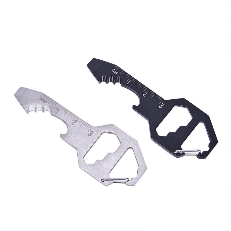 General tool card stainless steel keychain tactical key opener