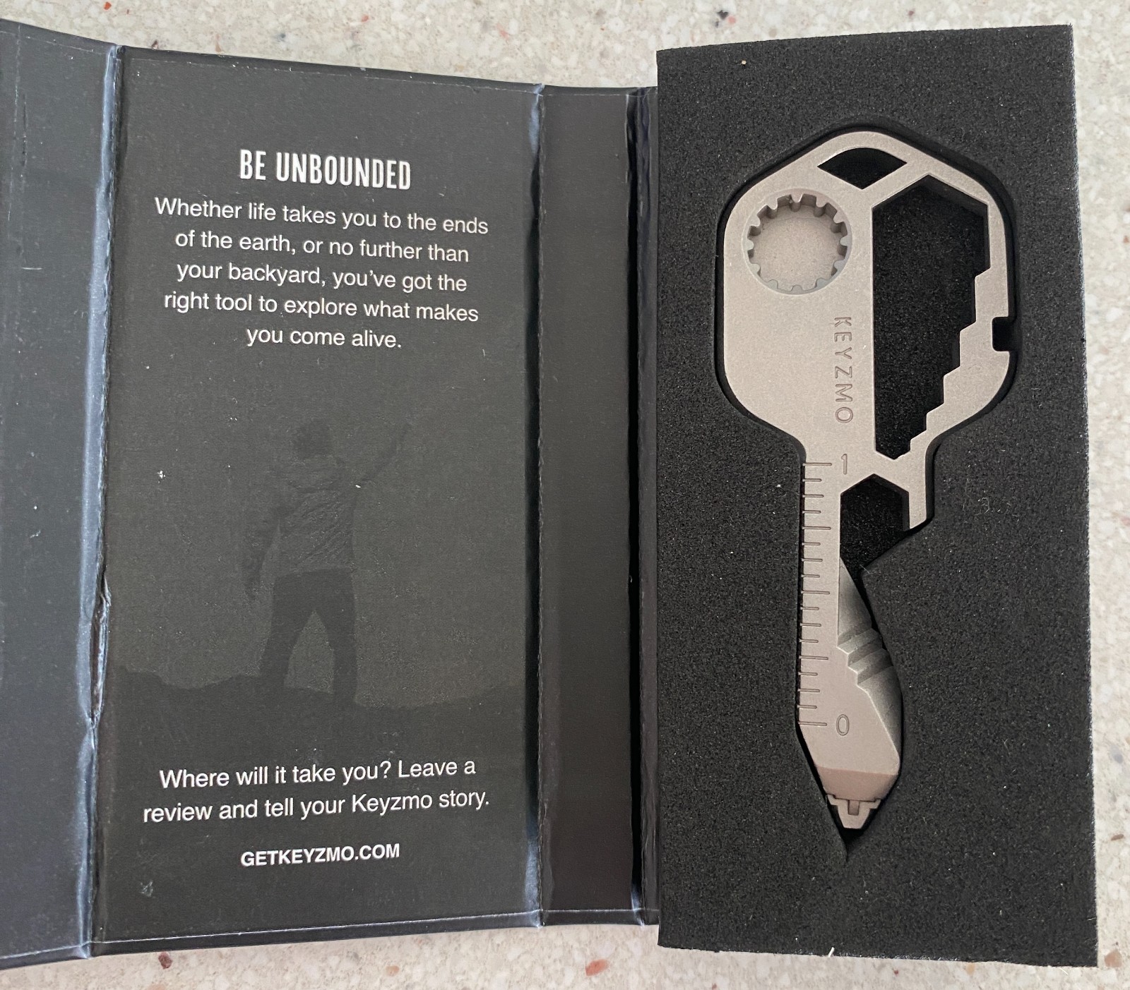Keyzmo 16 Function All In One Pocket Tool Multi-Use Key Shaped Stainless New