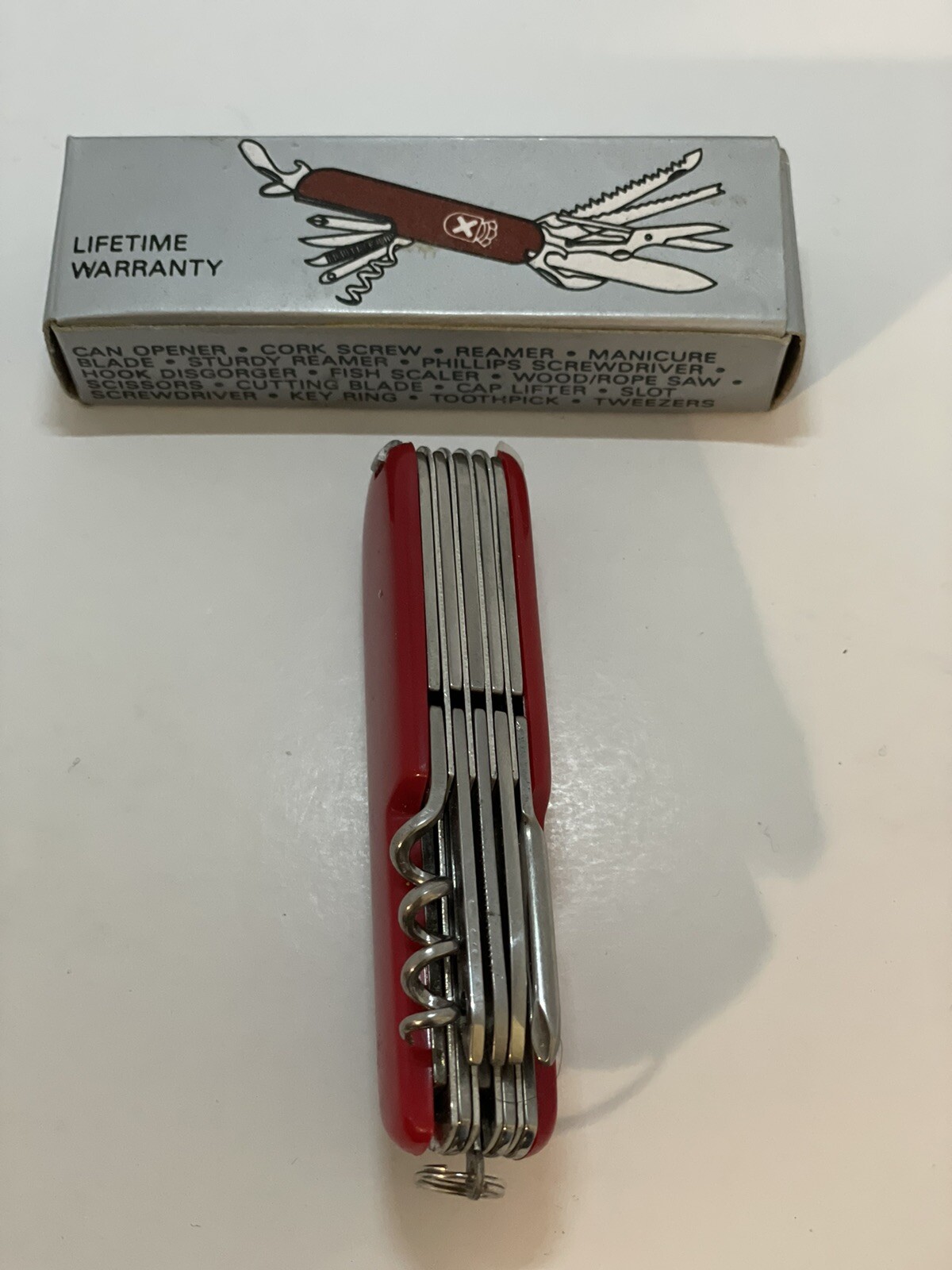 Royal Crest 16 FUNCTION SLIMLINE ARMY UTILITY KNIFE W/Life Warranty