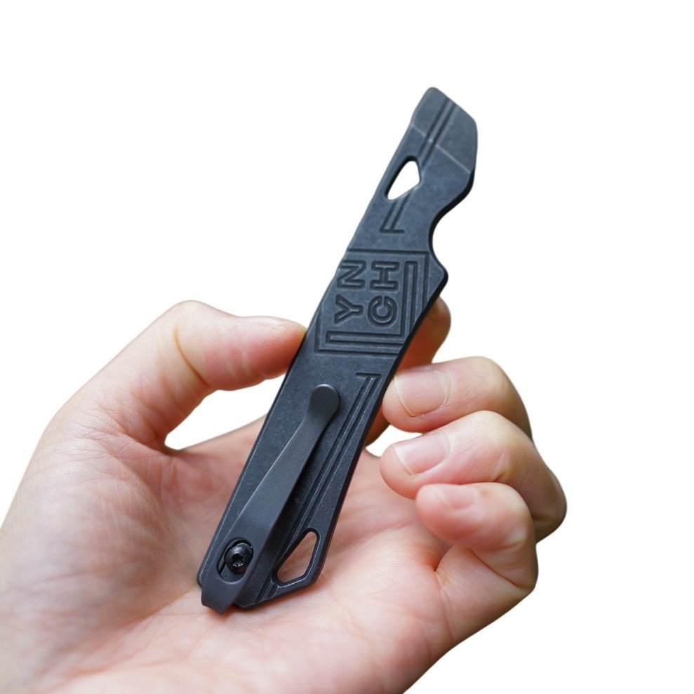 Limited edition titanium alloy pry bar EDC outdoor Tool Back Clip