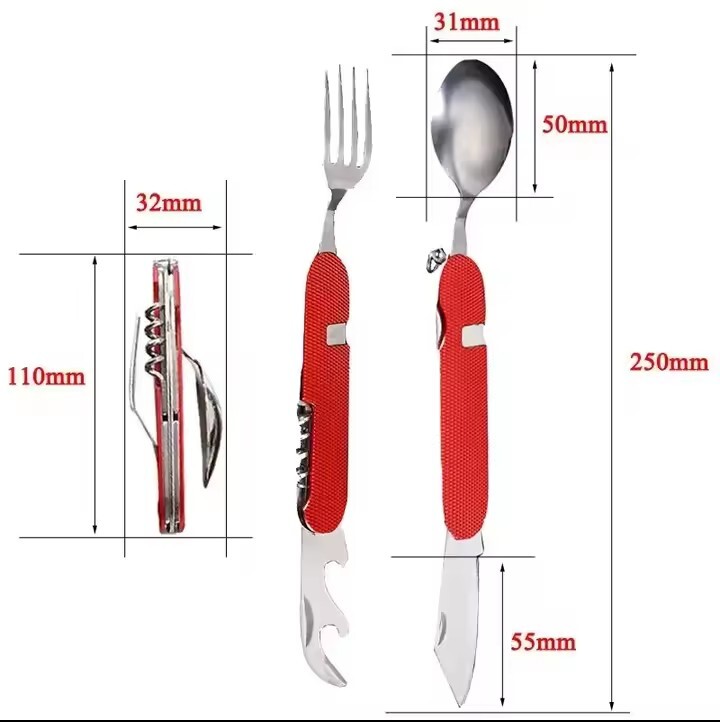 High Quality Swiss Style Camping Knife Multi Tool Travel Work Gift Collectible