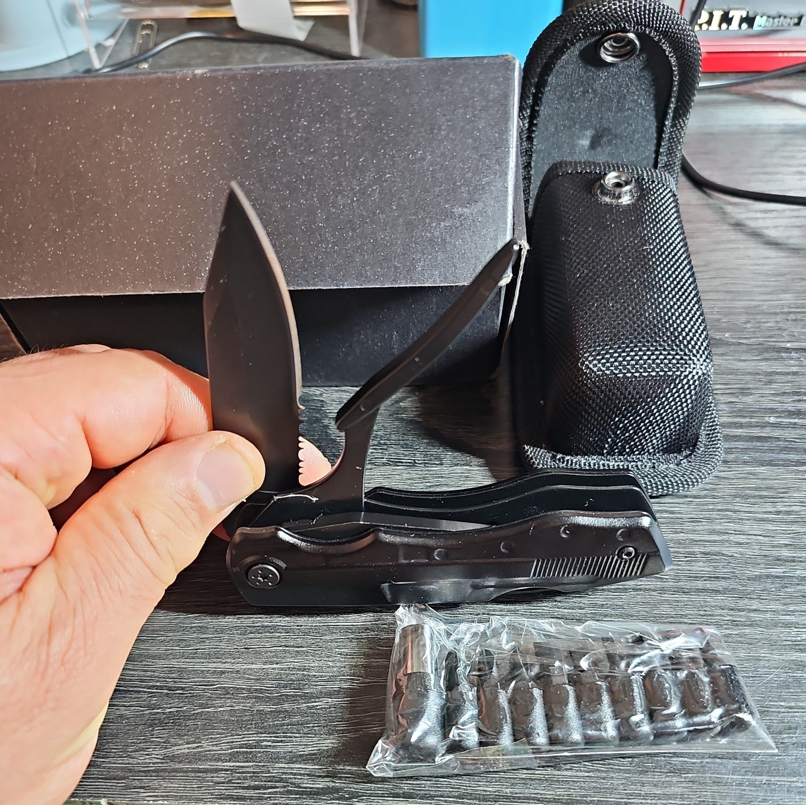 Multi tool Knife TESCIND Multipurpose Outdoor Folding Pocket Pliers Multitool