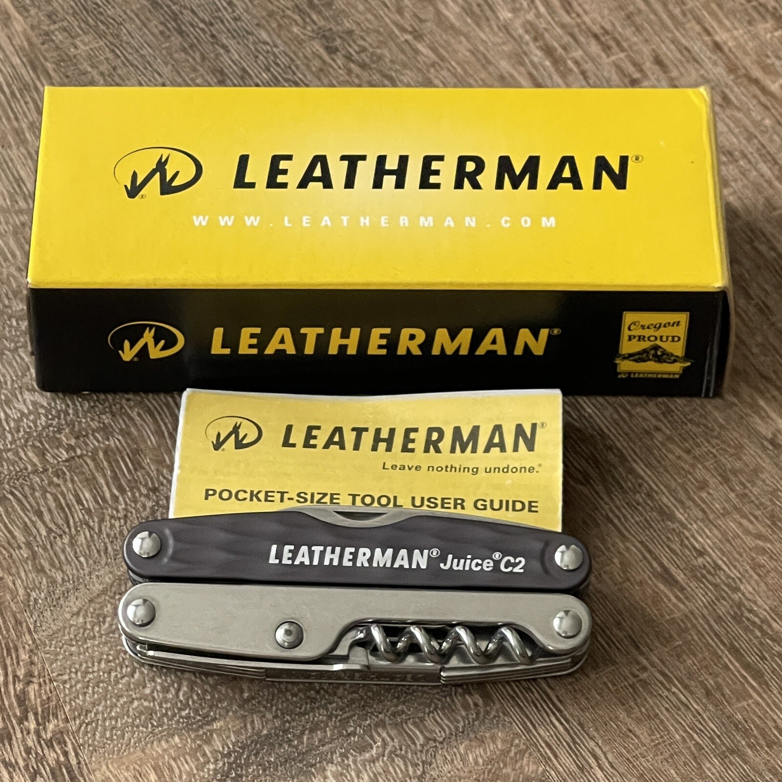 New, Leatherman Juice C2 Granite Gray multitool