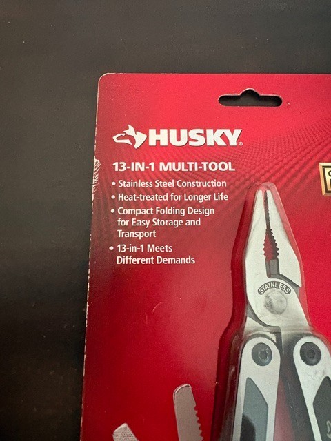 Husky 13-in-1 Multi-Tool Stainless Steel – Guaranteed Forever