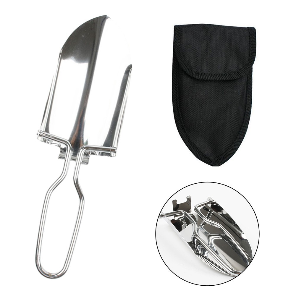 Stainless Steel Folding Shovel Spade Compact and Versatile Camping Tool