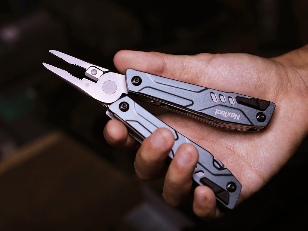 NexTool Sailor Pro Multitool Essential Tools With Blue-Gray Stainless Handles