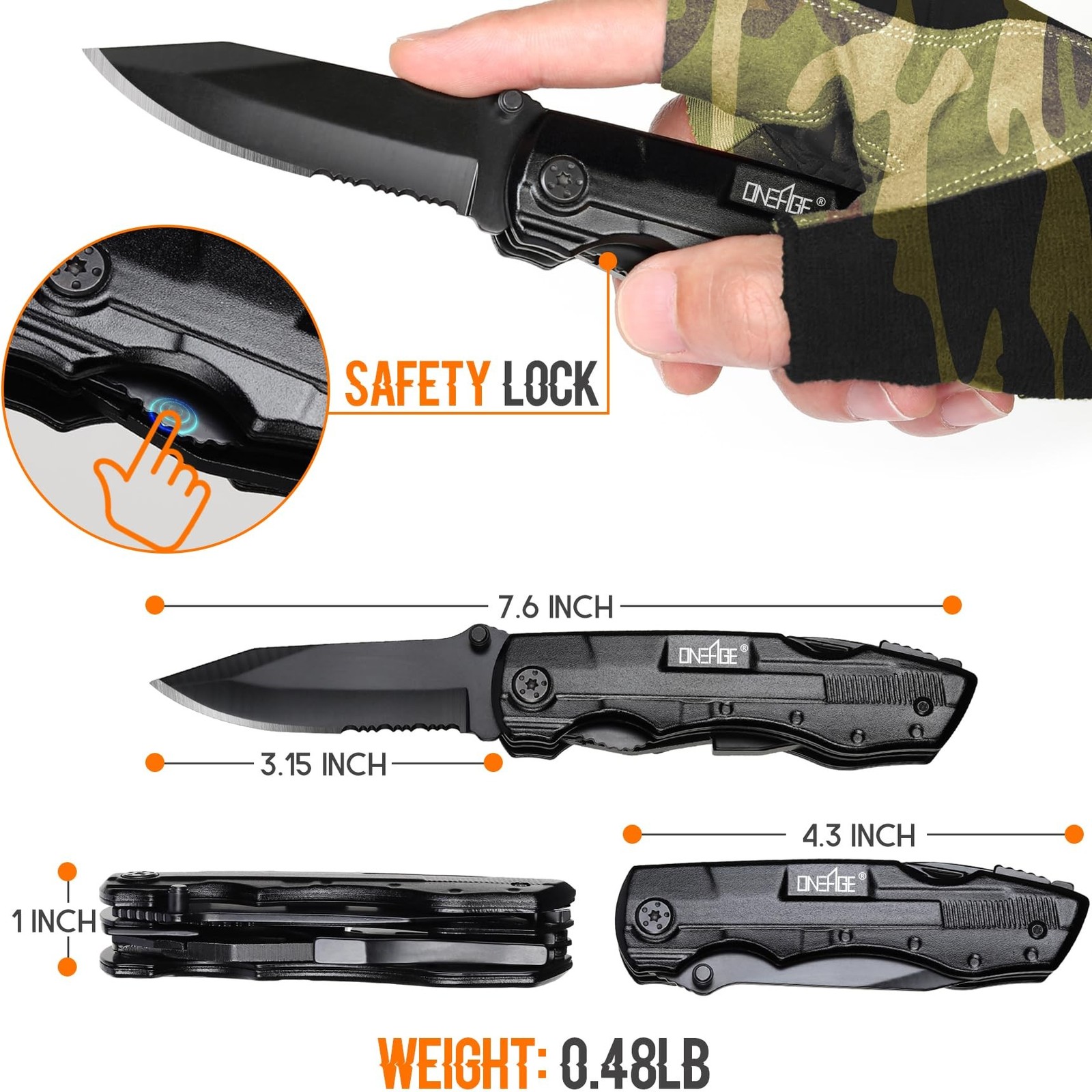 Gifts for Men Him Dad,Pocket Multitool Knife,Christmas Stocking Stuffers,Anni…