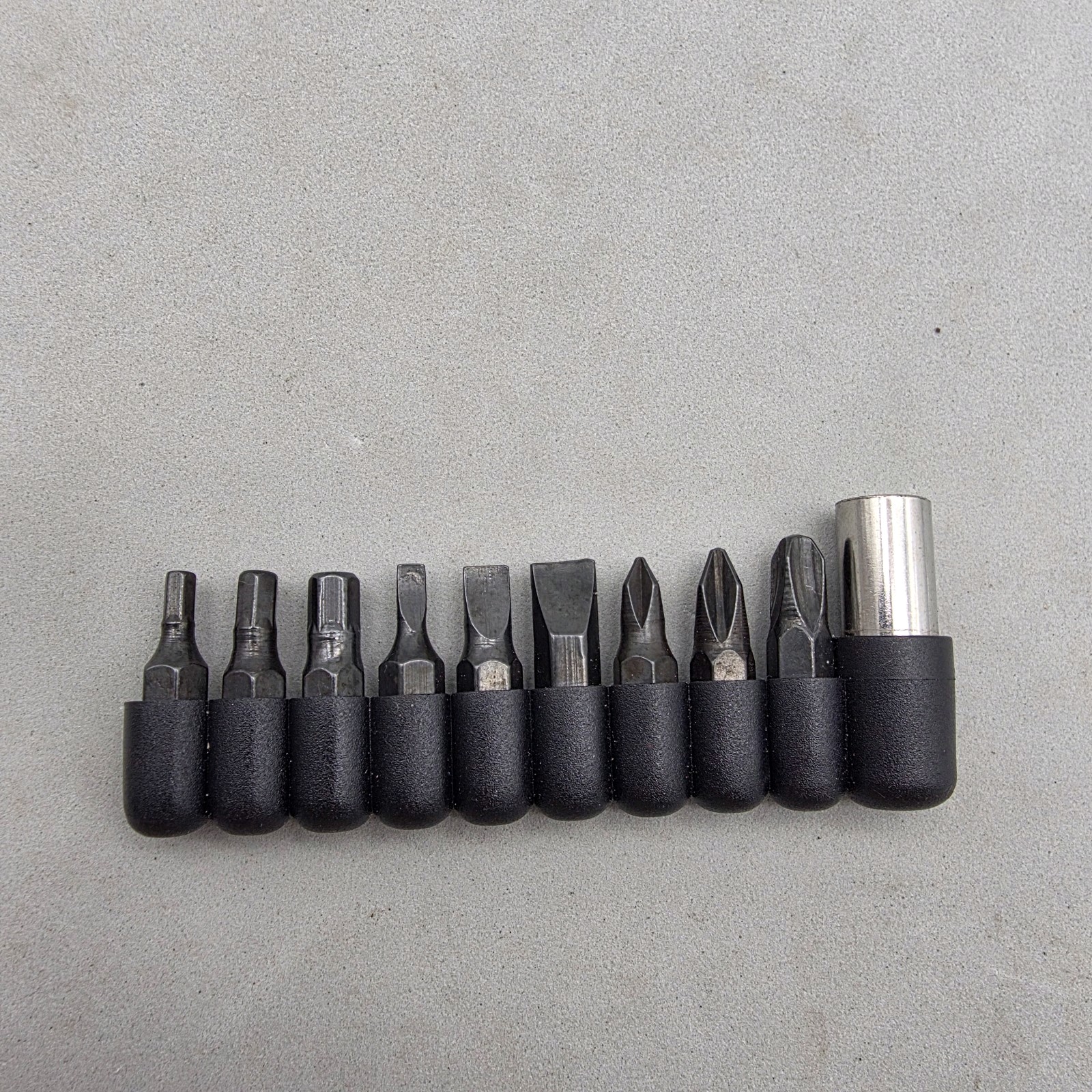 screwdriver bits and a bit holder