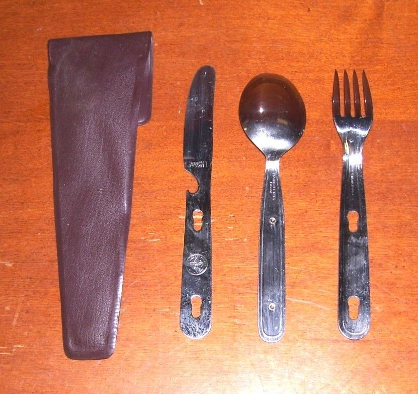 Imperial Stainless Steel Boy Scout Camping Utensil Set In Pouch – 107