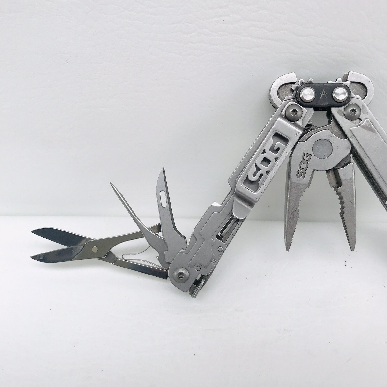 Custom SOG PowerAccess Multitool with Victorinox Swiss Army Scissors
