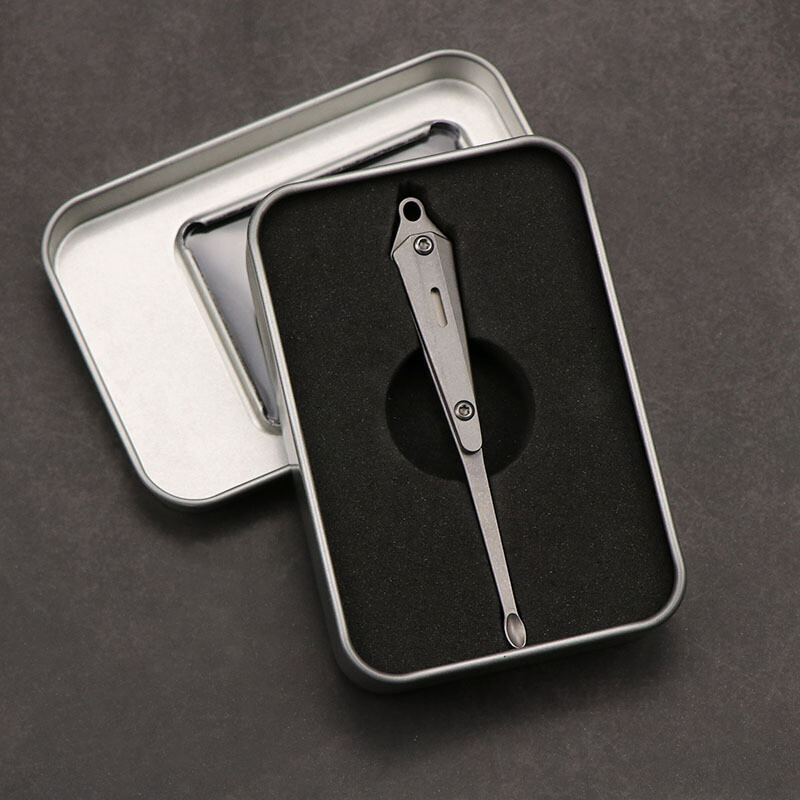 EDC Large Titanium Alloy Earwax Cleaner Ear Pick Wax Remover Spoon Clean Health