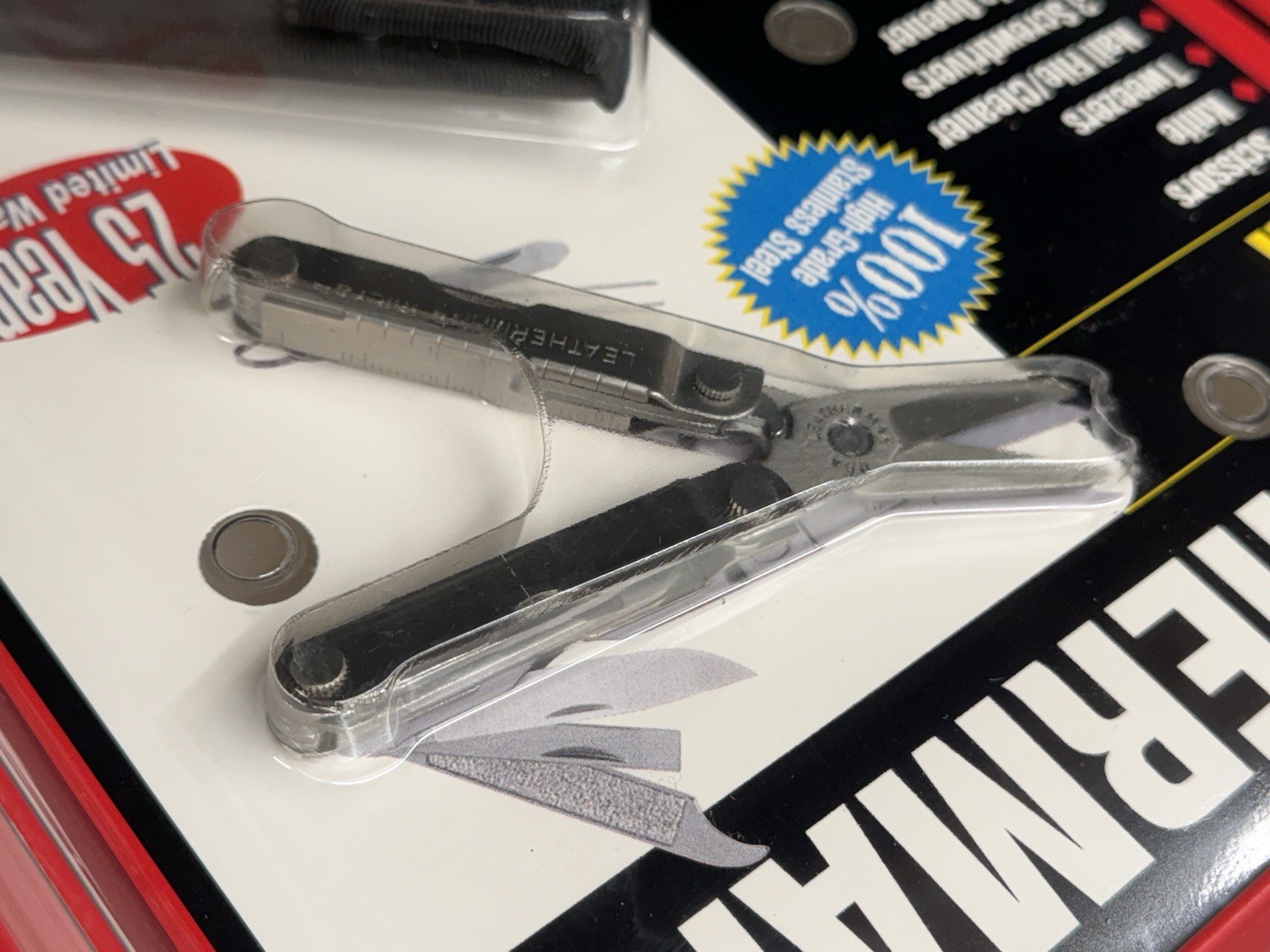 Leatherman Sideclip and Leatherman Micra, stamped USA, sealed.