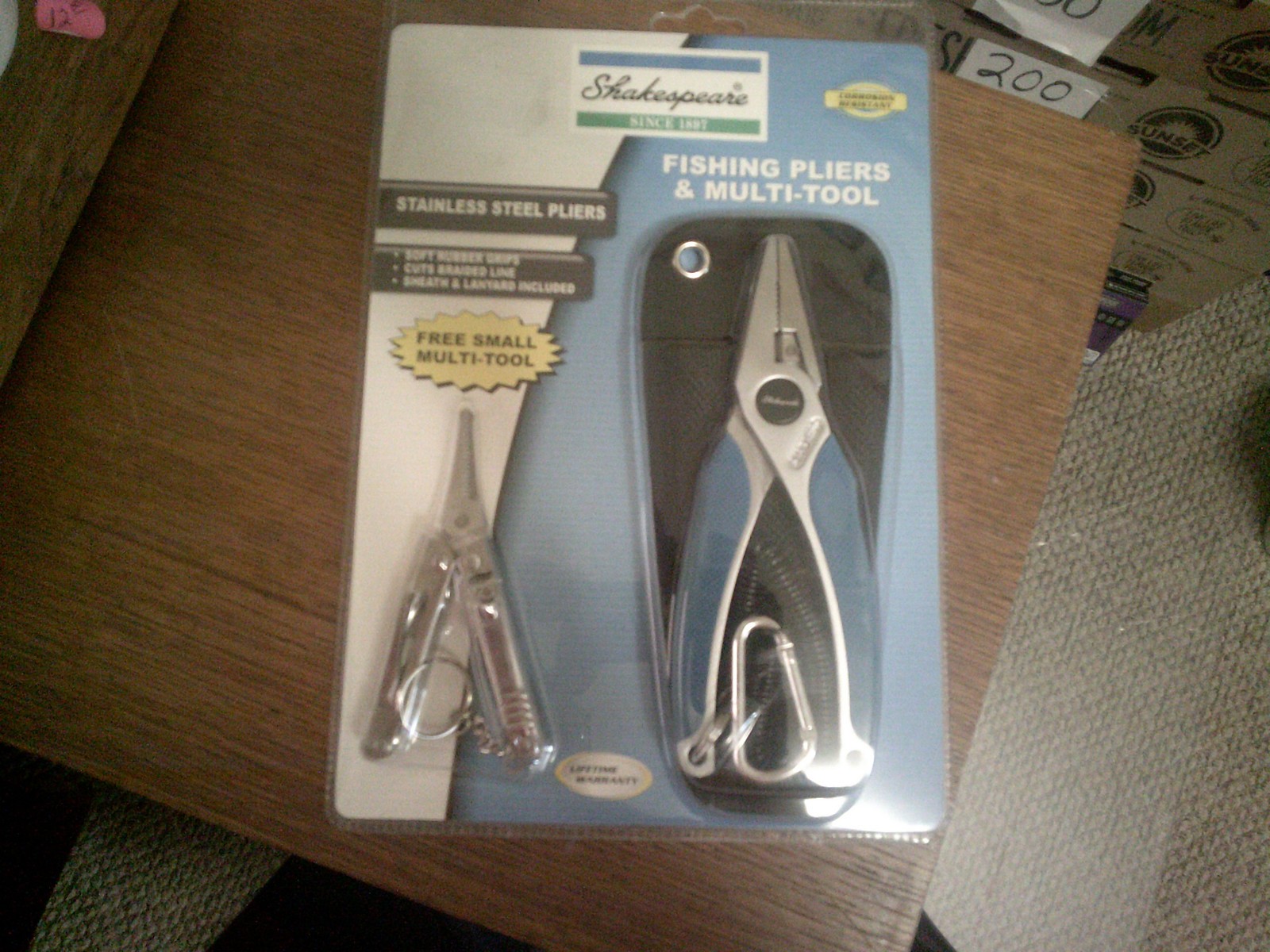 Shakespear Fishing Pliers and Multi Tool New in Pkg.