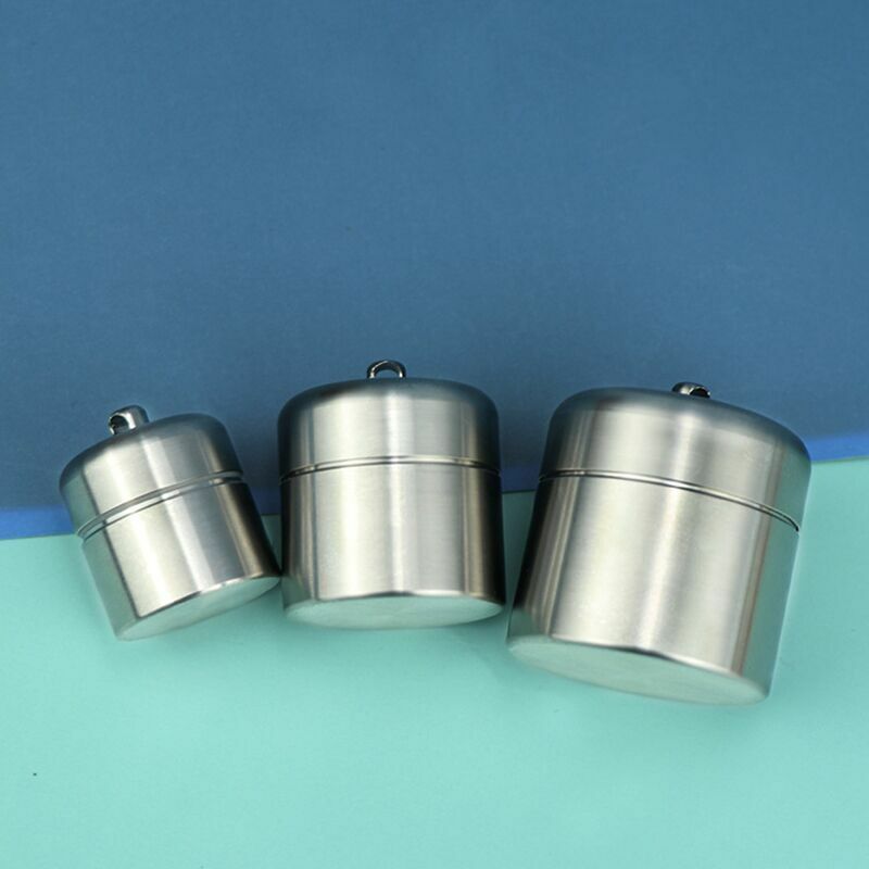 EDC Titanium Multi Tools Waterproof Portable Medicine Bottle Key Pendant Box Set