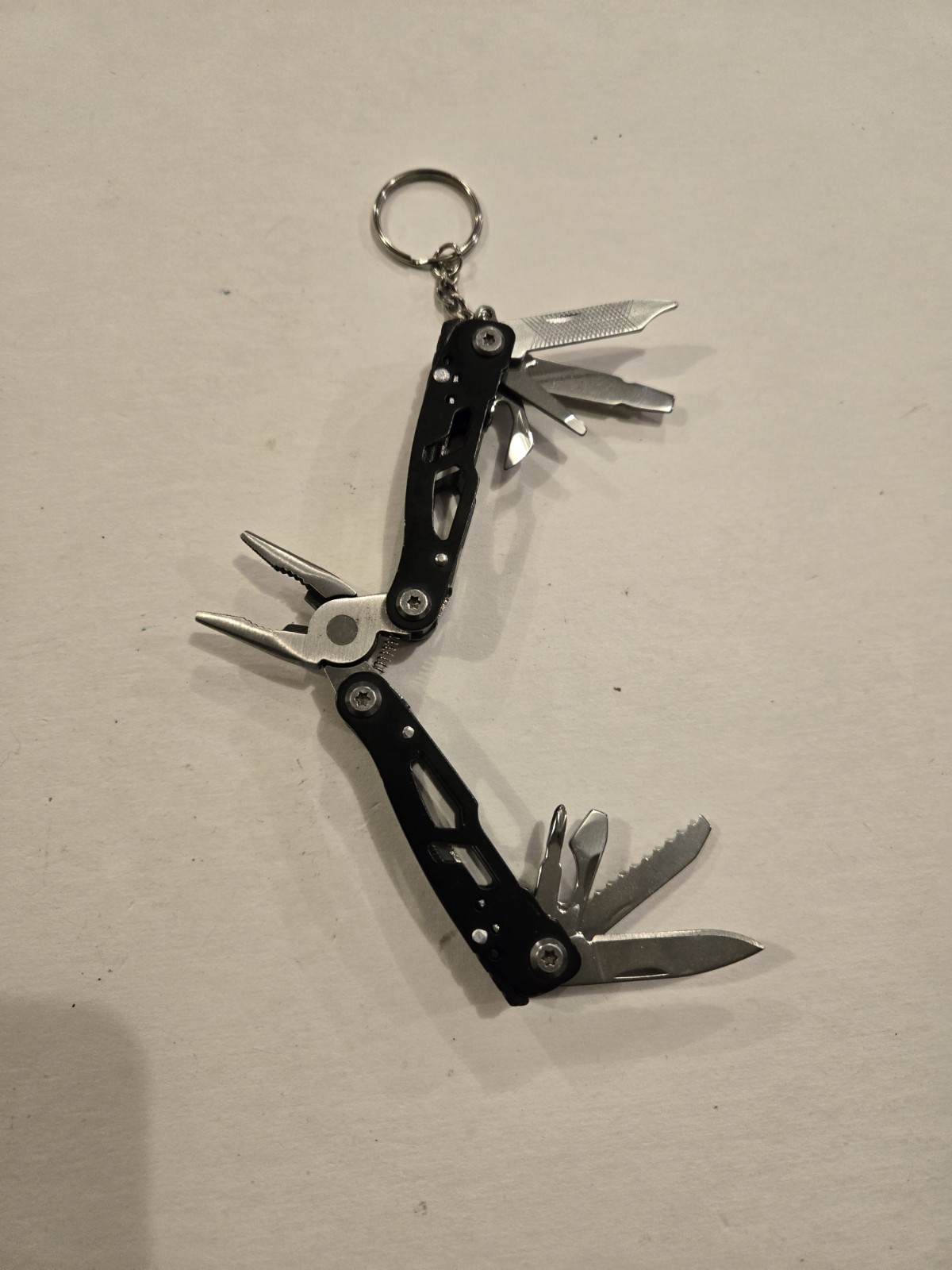 Keychain Mini Multi Tool, Black