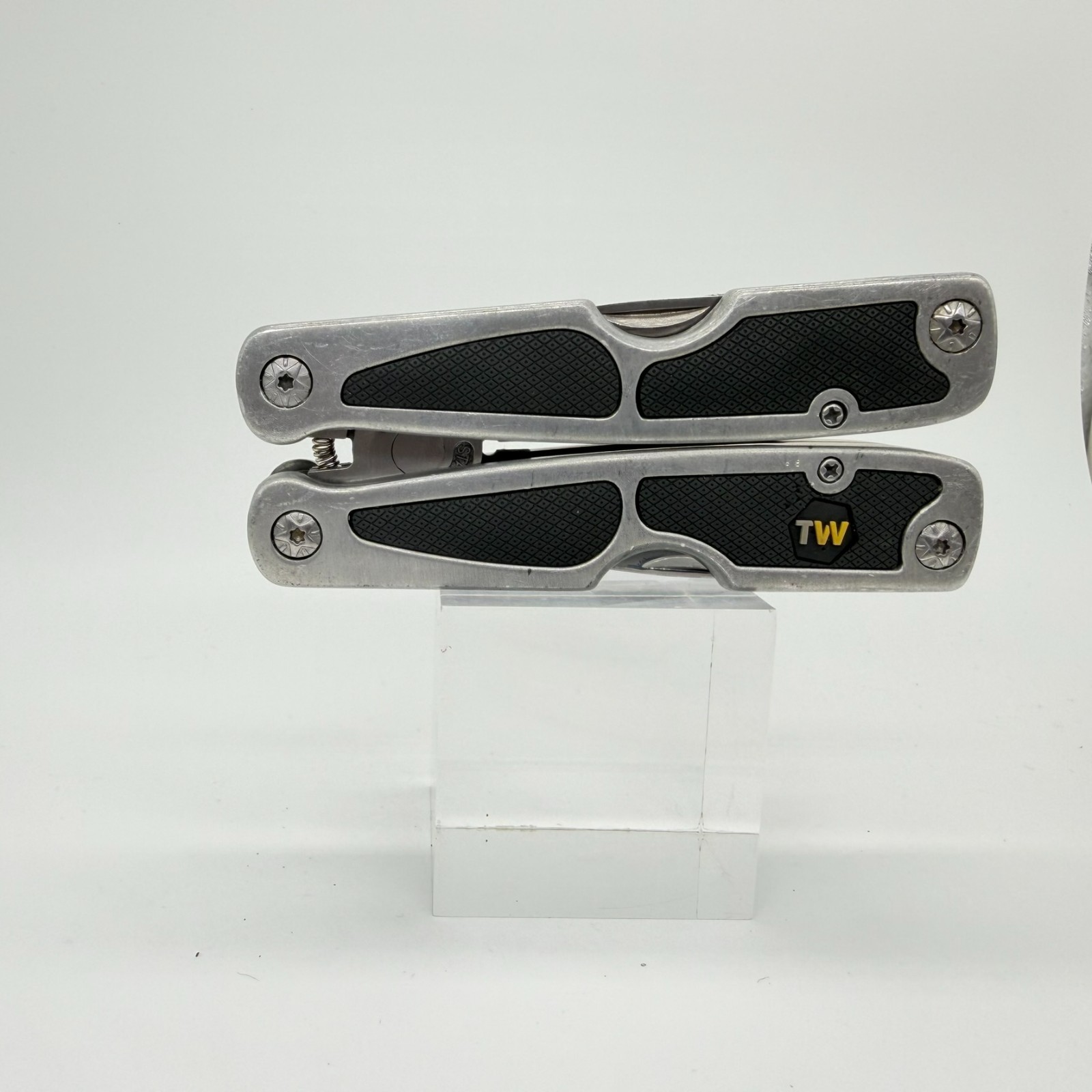 Tactical Workshop 11-in-1 Multi-Tool Stainless Steel Folding Pliers Black Handle