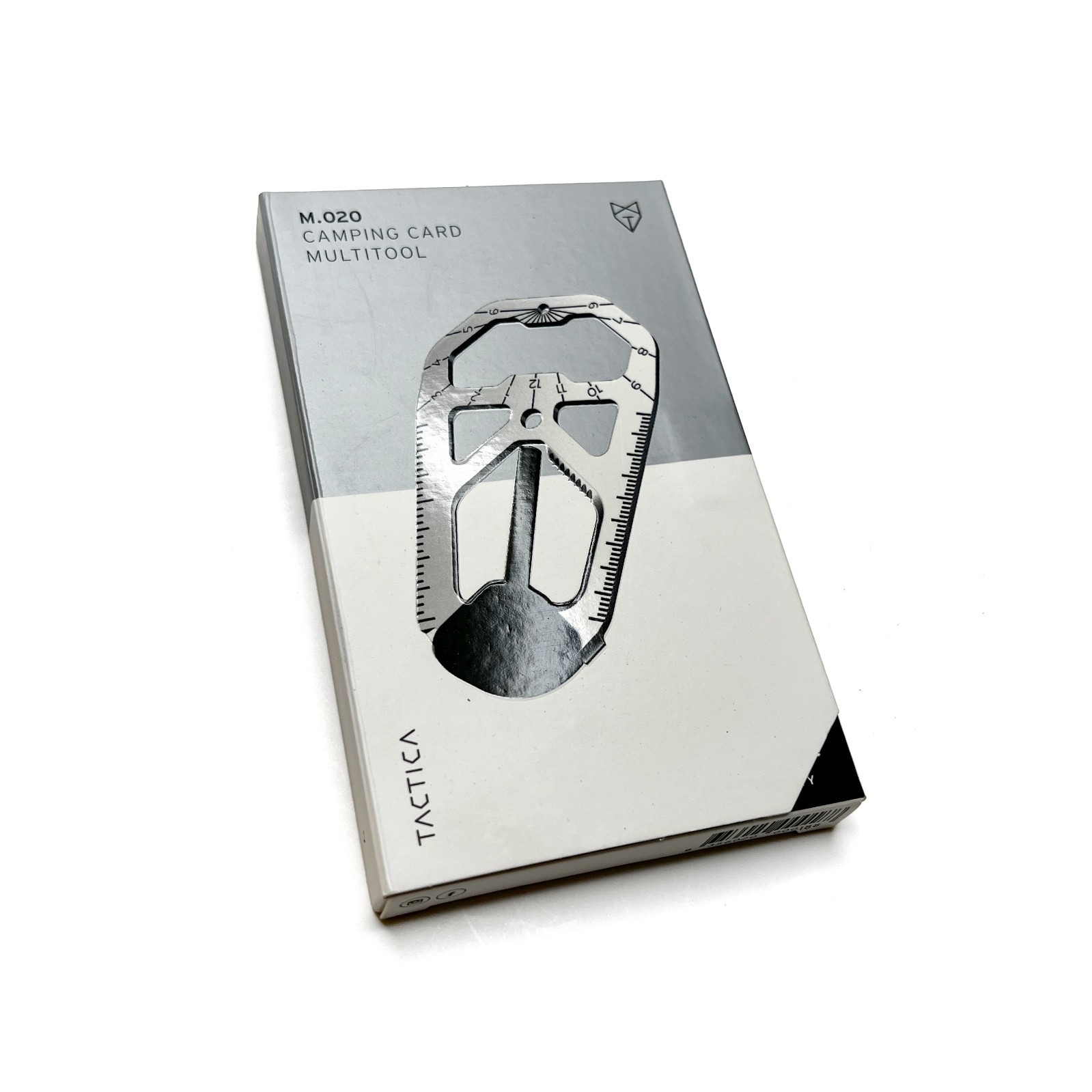 TACTICA M020 Camping Multi Tool Card Black with Ferro Rod Titanium Tool Outdoor