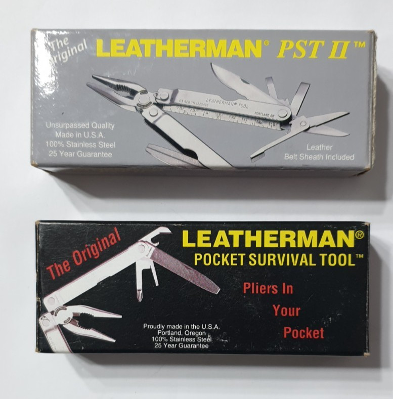 🔥 2X Leatherman PST and PST II Stainless Multi-Tool New in Box Rare Collectable