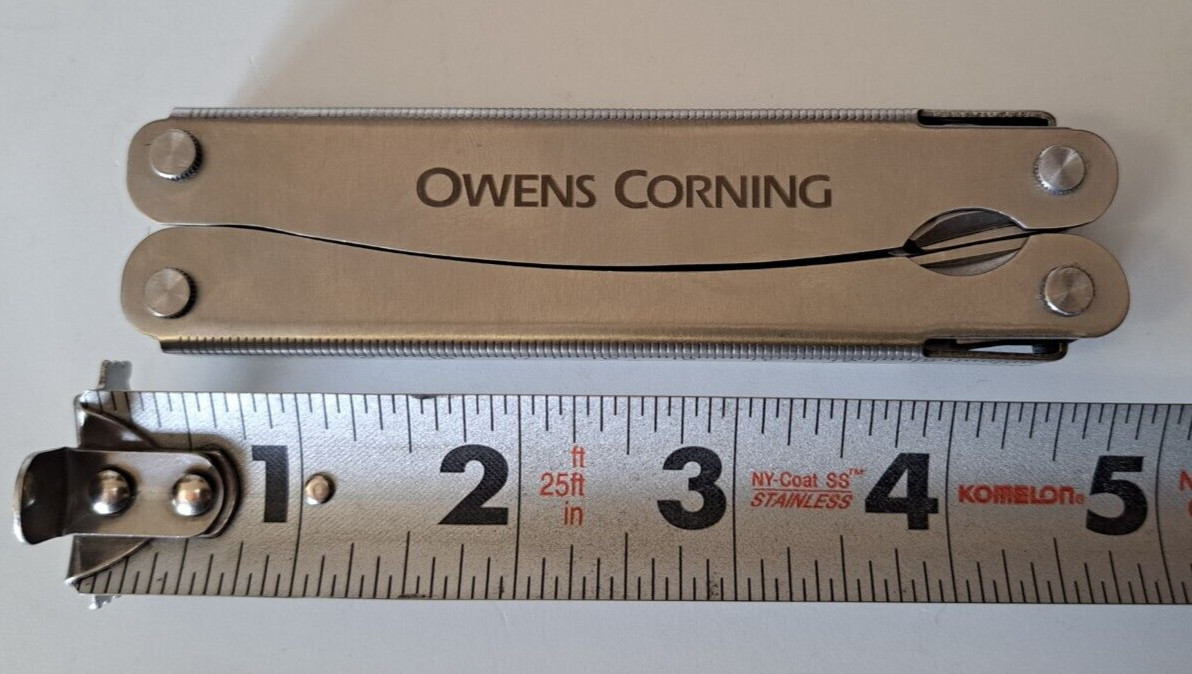 VINTAGE BARLOW COAST 2 MULTI TOOL STAINLESS STEEL FISHING KNIFE OWENS CORNING