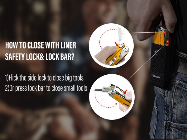 Rblack 21-in-1 Multitool Pliers Multi-Tool Pliers with sheath Father’s Day Gift