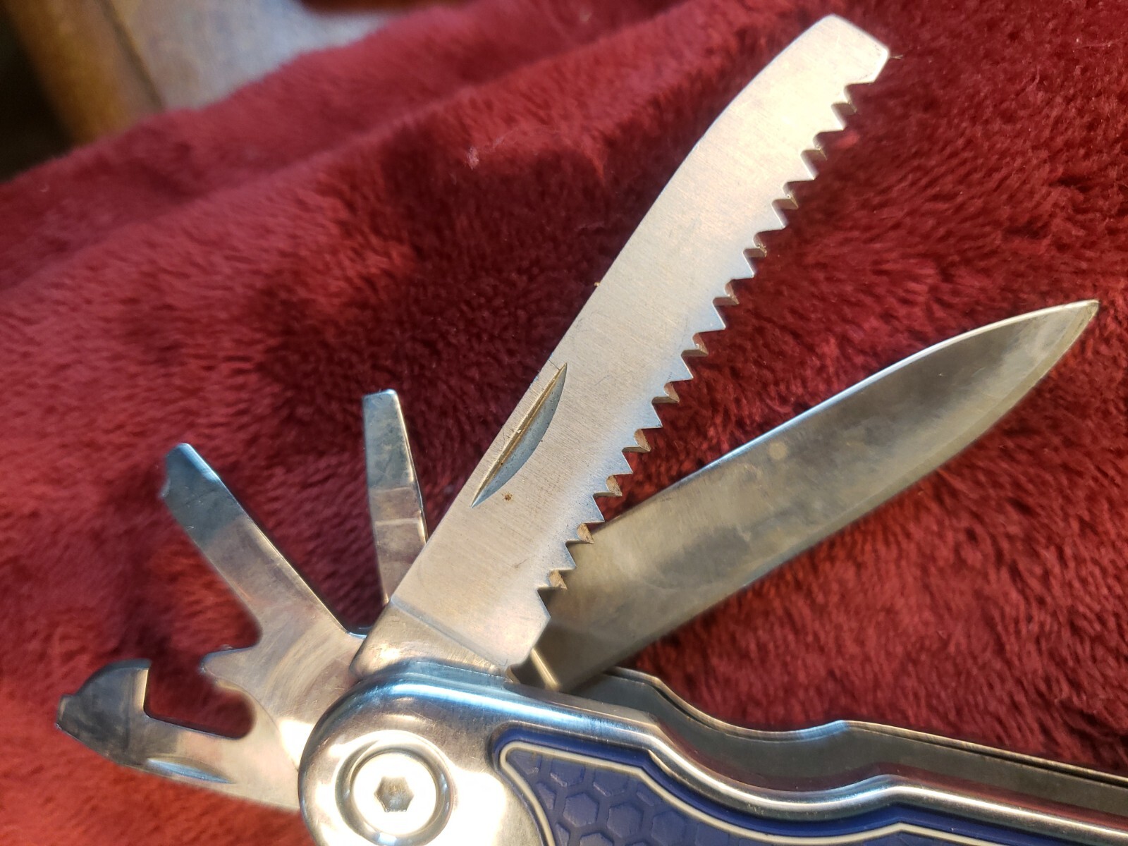 Lot of 2 Kobalt Blue Mini Multi Tool Knife