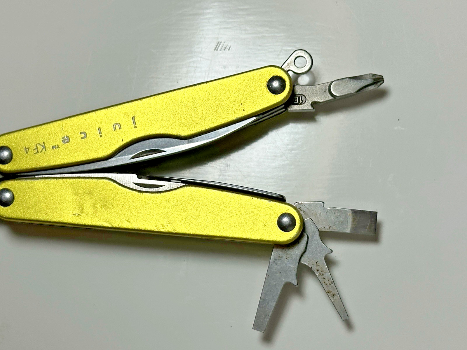 Leatherman Juice KF4 Multitool rare Yellow, parts or repair AS-IS
