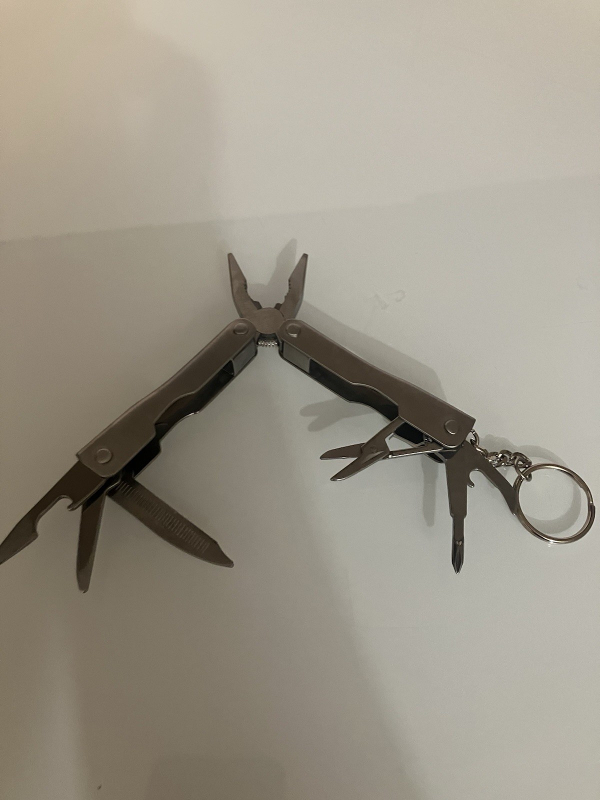 Stainless Steel Mini Multi-tool Keychain With Carrying Case