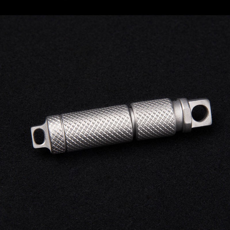 Mini Titanium Alloy Waterproof Case Portable Keychain Pendant EDC Multi Tool