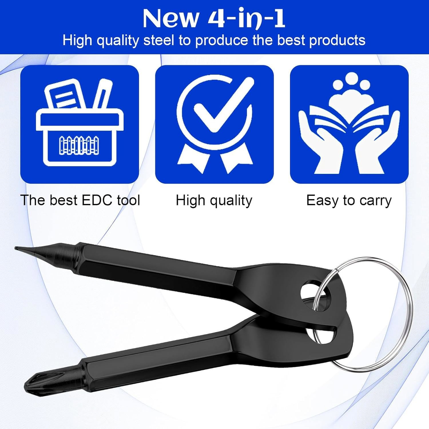 20Pcs Portable EDC Keychain Mini Screwdrivers Pocket Outdoor Multifunction Tools
