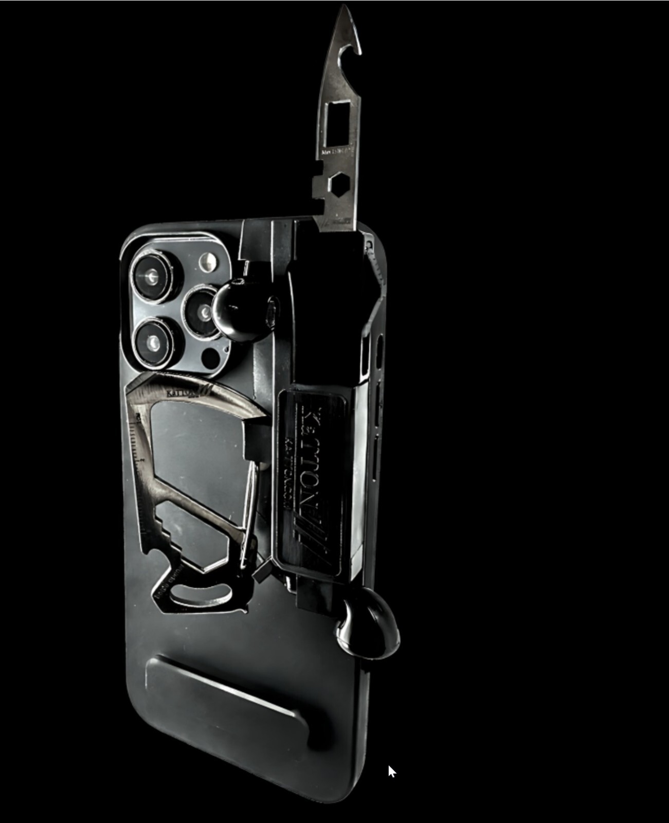 KaTTON Multi tool Phone Case for iPhone 14 Pro Includes Removable Multitool