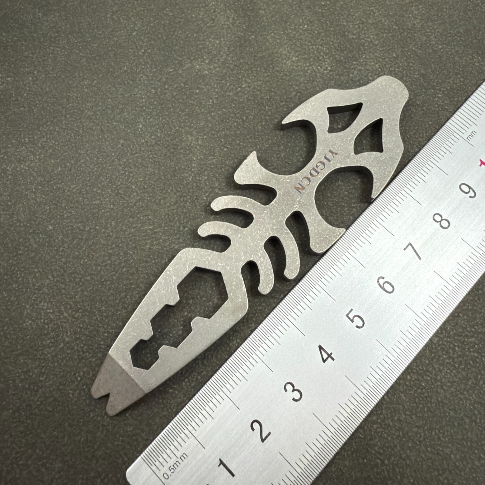 RIHE Design TC4 TITANIUM outdoors PRY Bar TOOL EDC bottle opener Keel design