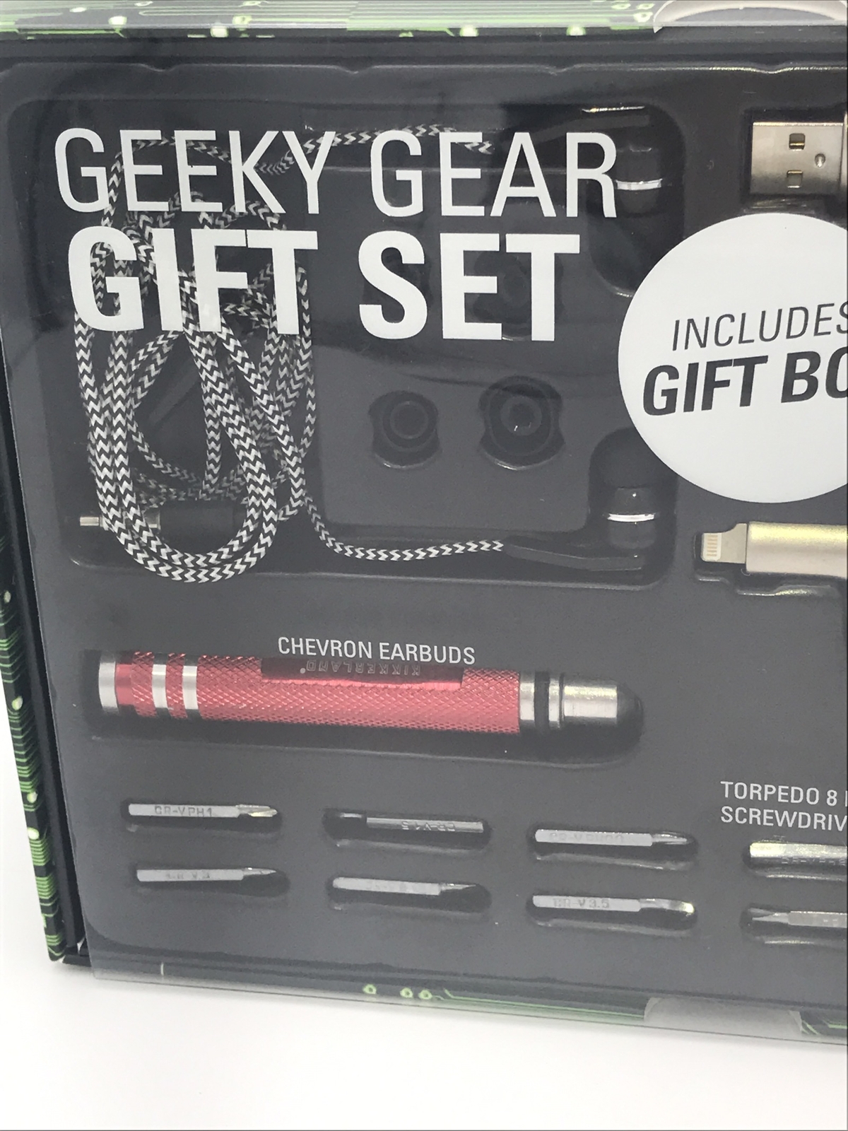Geeky Gear Gift Set Torpedo 8 Piece Screwdriver Spinney Windup Kikkerland New