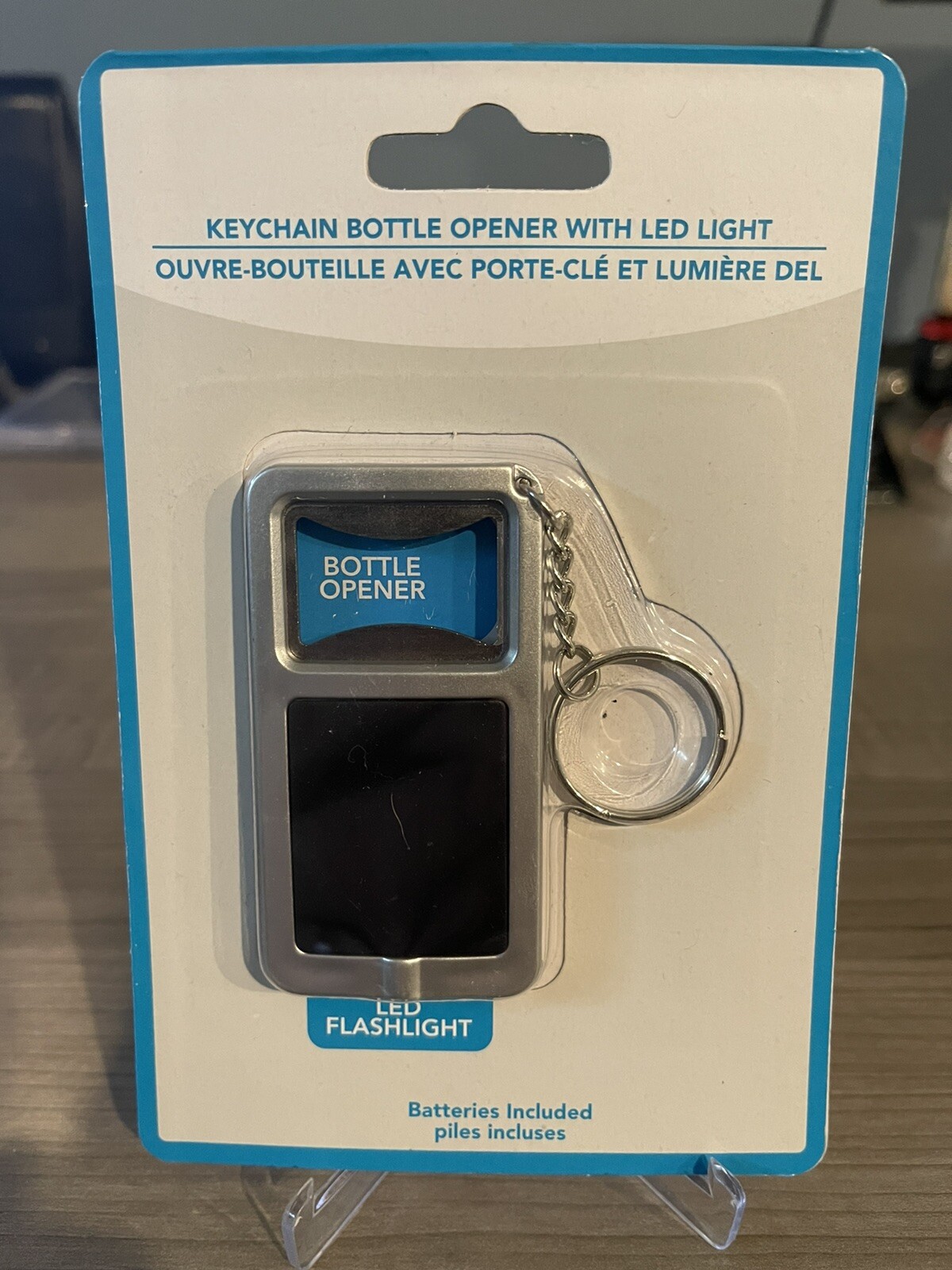 Key Chain Bottle Opener Led Flash Light Multi Tool Utility New Battery Included