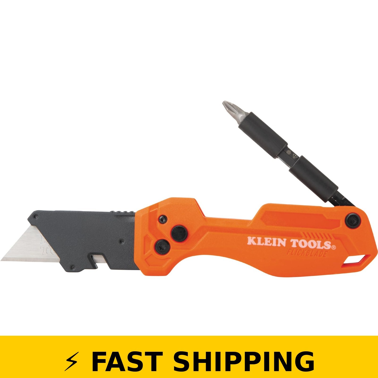 Klein Tools Folding Utility Knife with Impact Driver, Compact Design