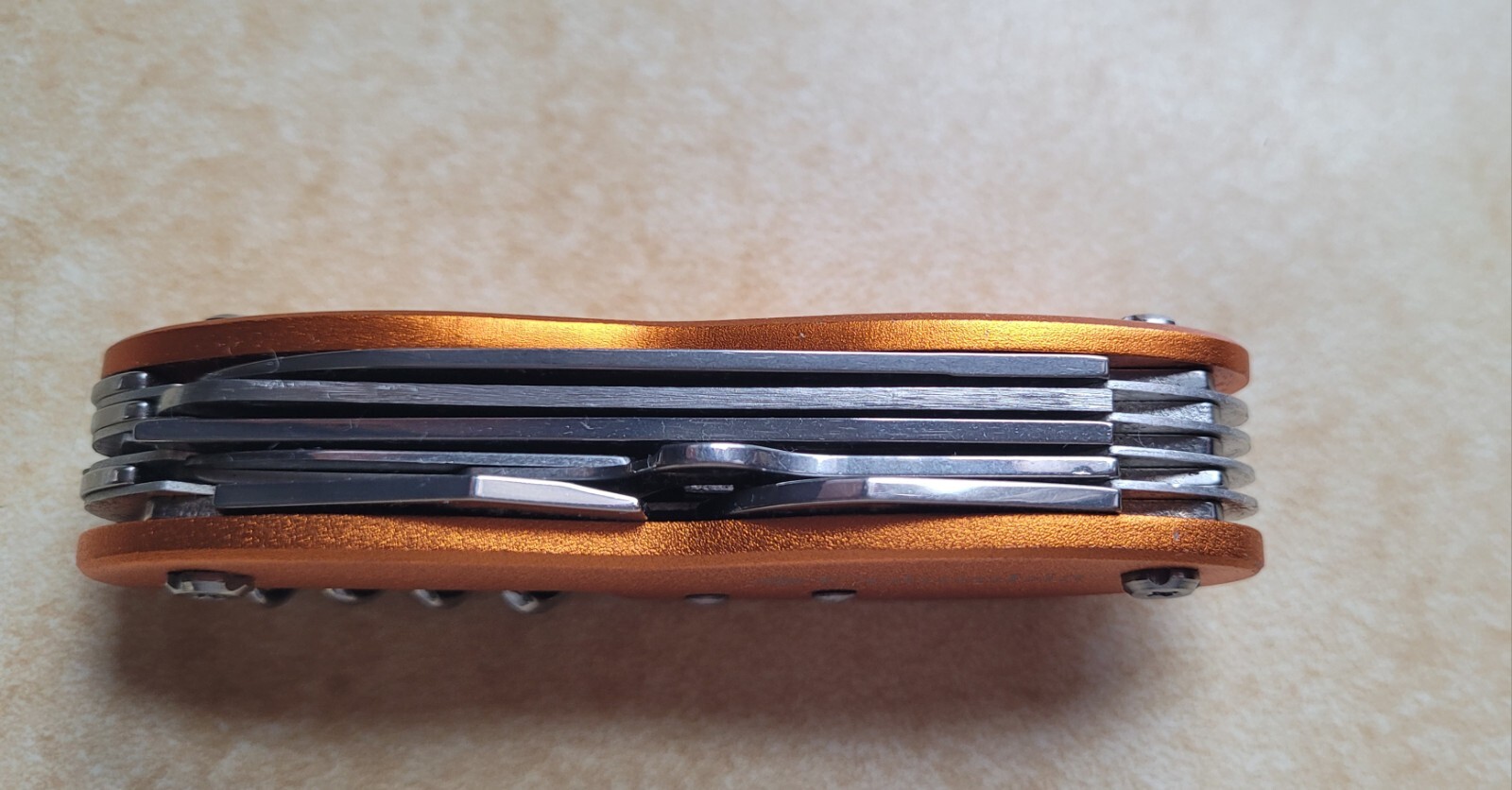 Orange Columbia Multi Tool Knife 3 5/8″ Long