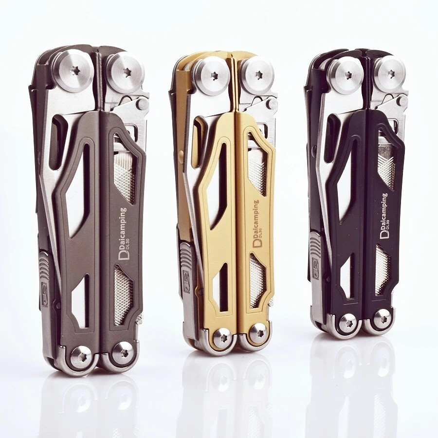 Daicamping DL30 Multi Tool Folding Pocket Knife Sheath Scissors Screw Pliers Can