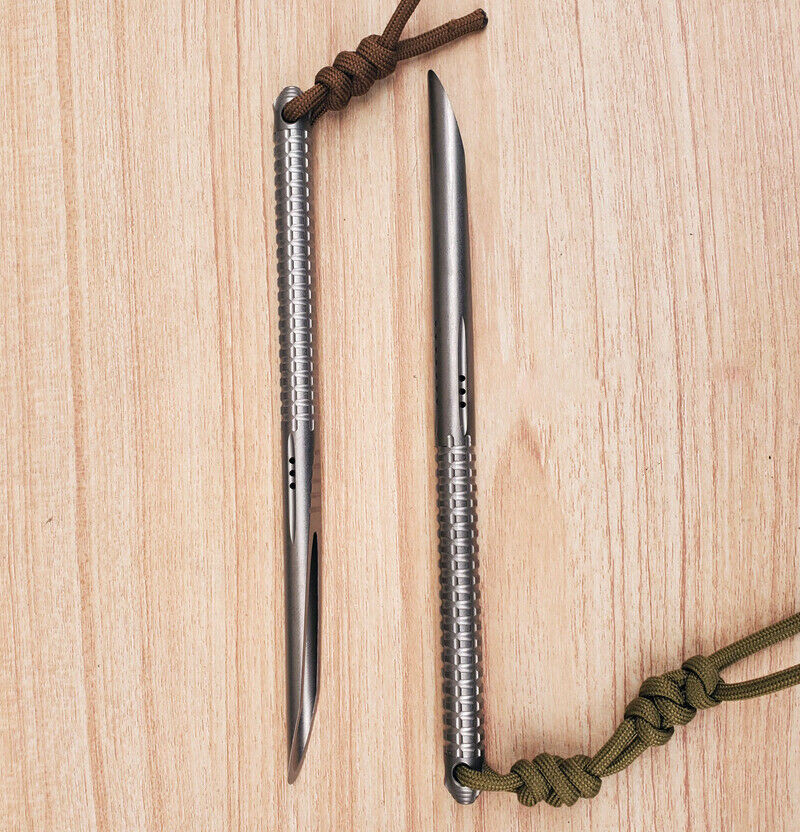 1Pcs Titanium Alloy Survival Crowbar EDC Tools / Belt Clip K Plate Sheath Pouch