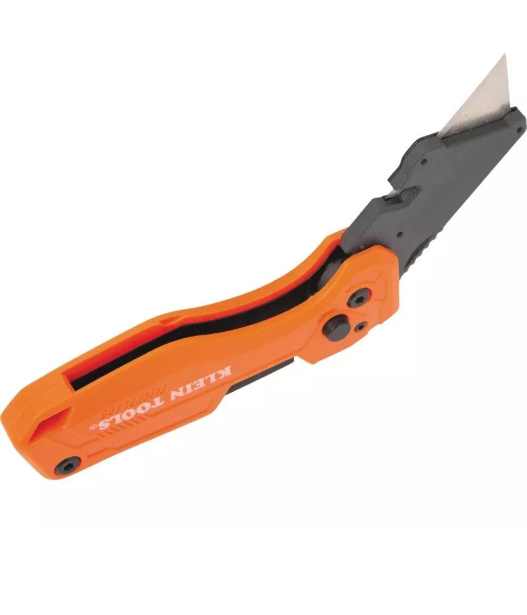 Klein Tools Folding Utility Knife with Driver Lock Blade Pocket Tool Orange