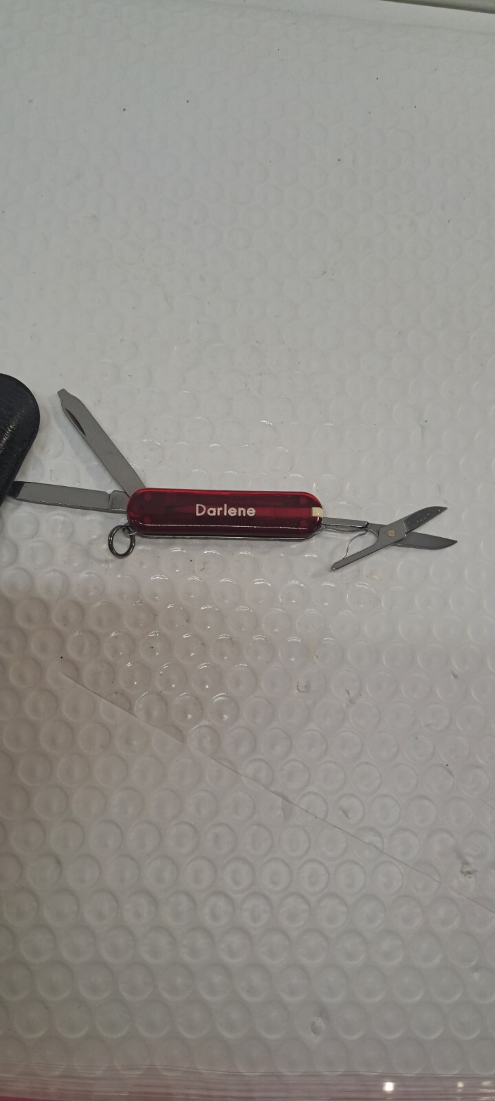 VICTORINOX CLASSIC SD 58MM SWISS ARMY KNIFE POCKET TRANSLUCENT red Darlene