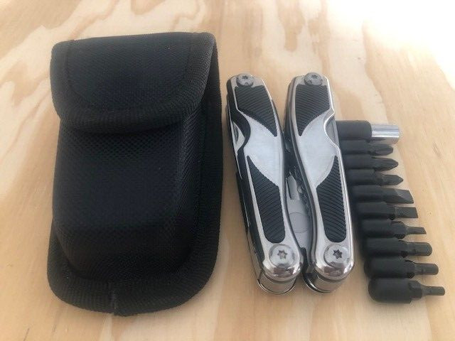 Pliers-14 IN 1-Multi tool Kit folding pocket tools w/sheath belt FULL size steel