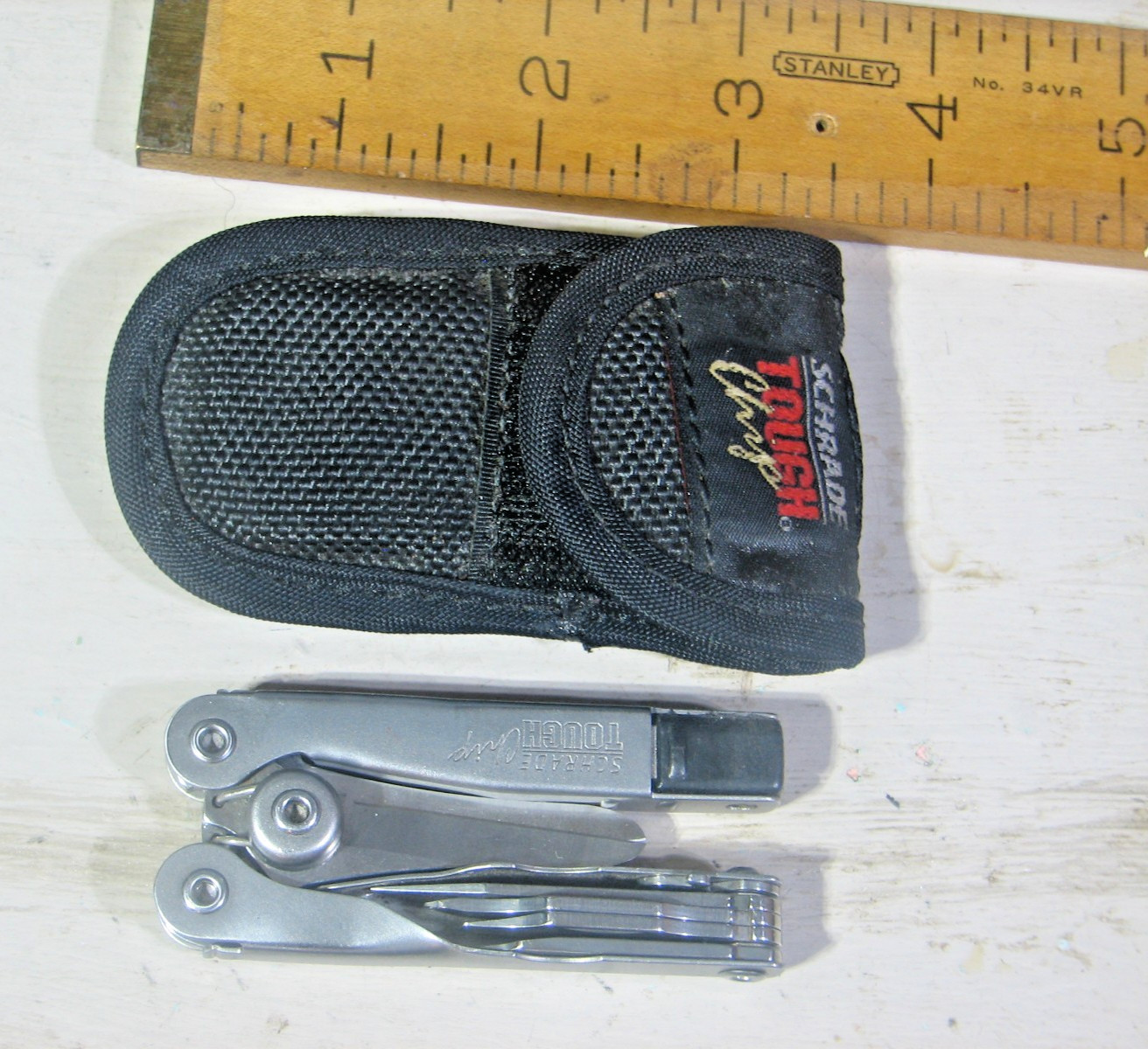 Schrade USA Multi-tool Tough Chip Compact / Mini Tool w/ Belt Holder Pouch
